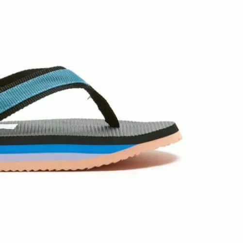 2 x Mens Original Surfer Joe Thongs Sandals Shoes Slippers Black Blue Flip Flops