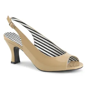 3 Inch Heel JENNA-02 Cream Pat