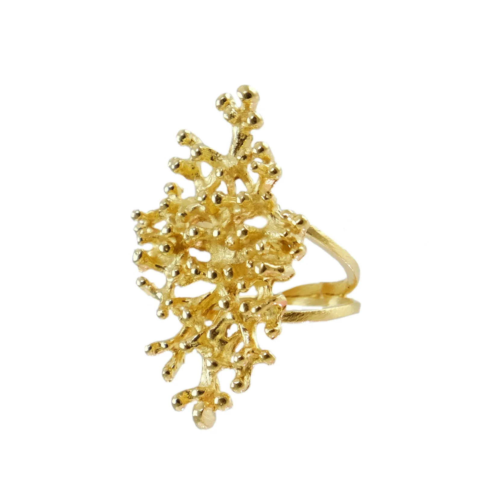 Adela Coral Cocktail Ring