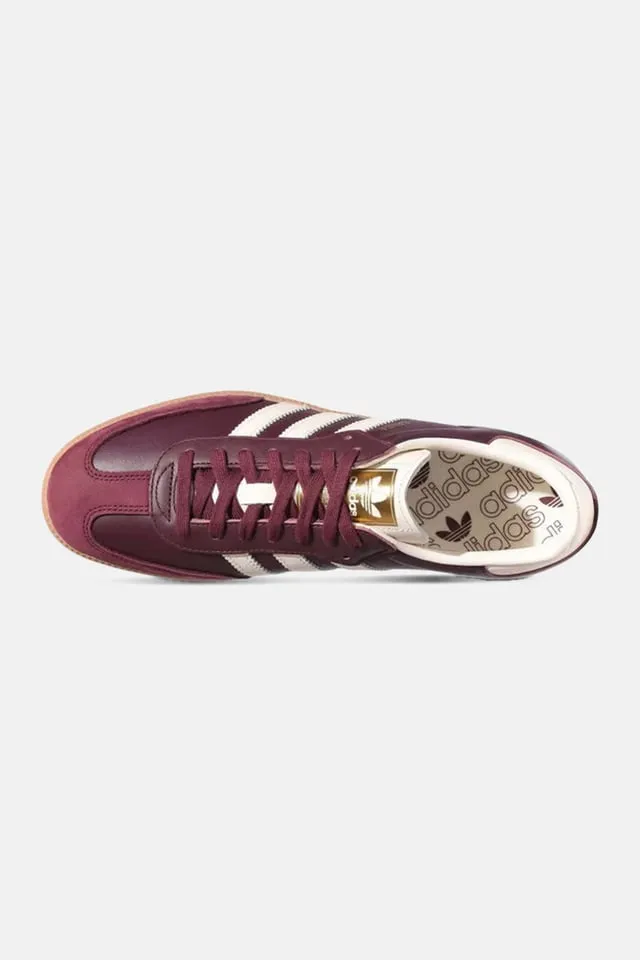 Adidas W Samba OG Maroon/Cream White/Gold Metallic