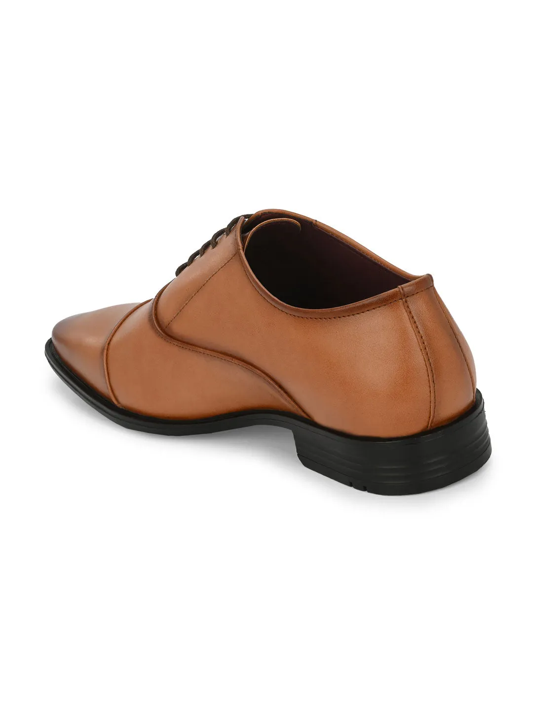 Alberto Torresi Synthetic Tan Laceup Formal Shoes