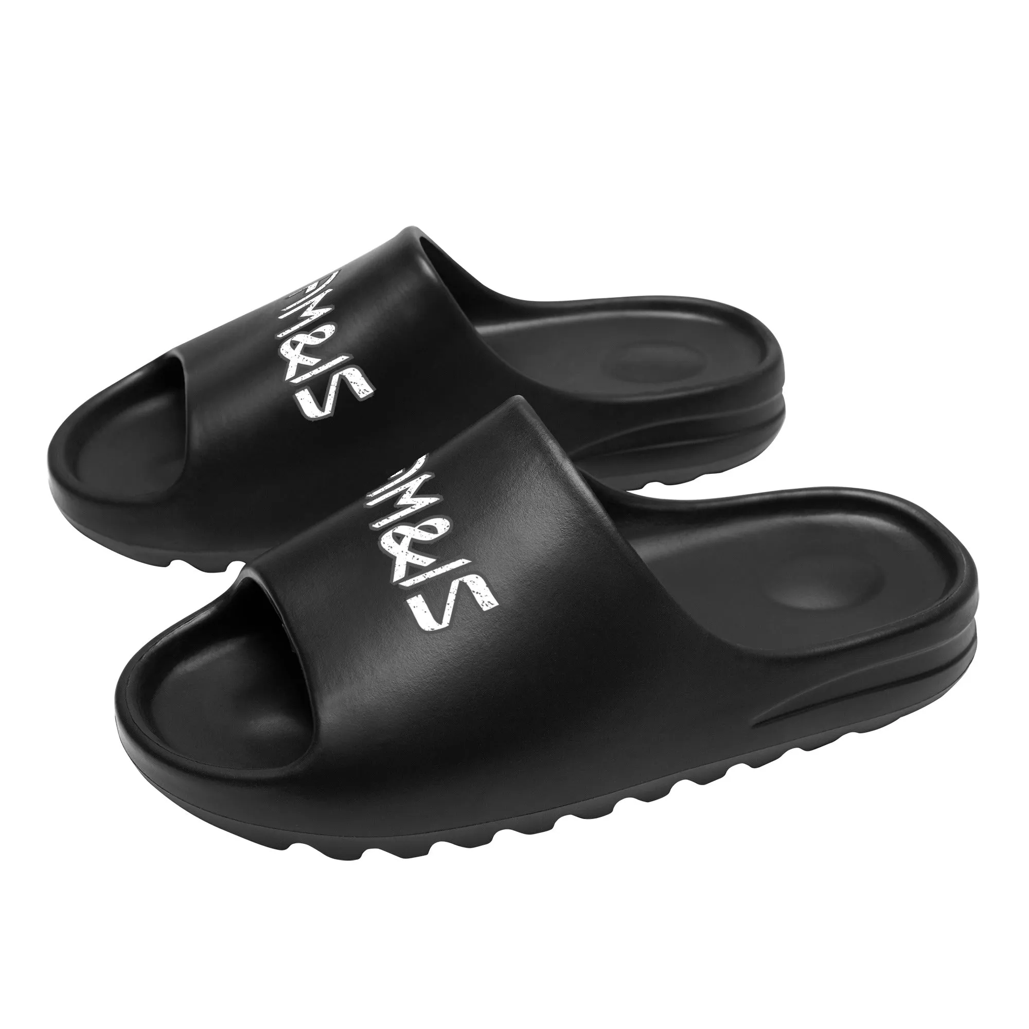 AM&IS Men's Black Summer Slides