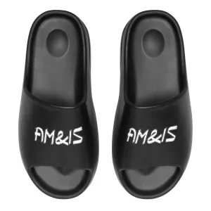 AM&IS Men's Black Summer Slides