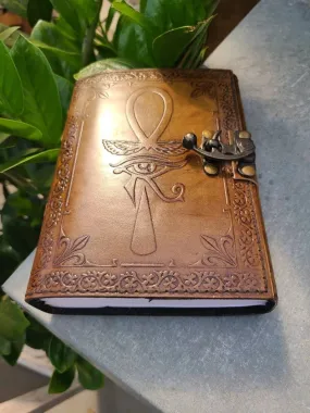 Ancient Egyptian Ankh Leather Journal