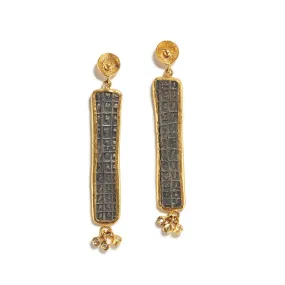 Ancient Turk Tablet Earrings