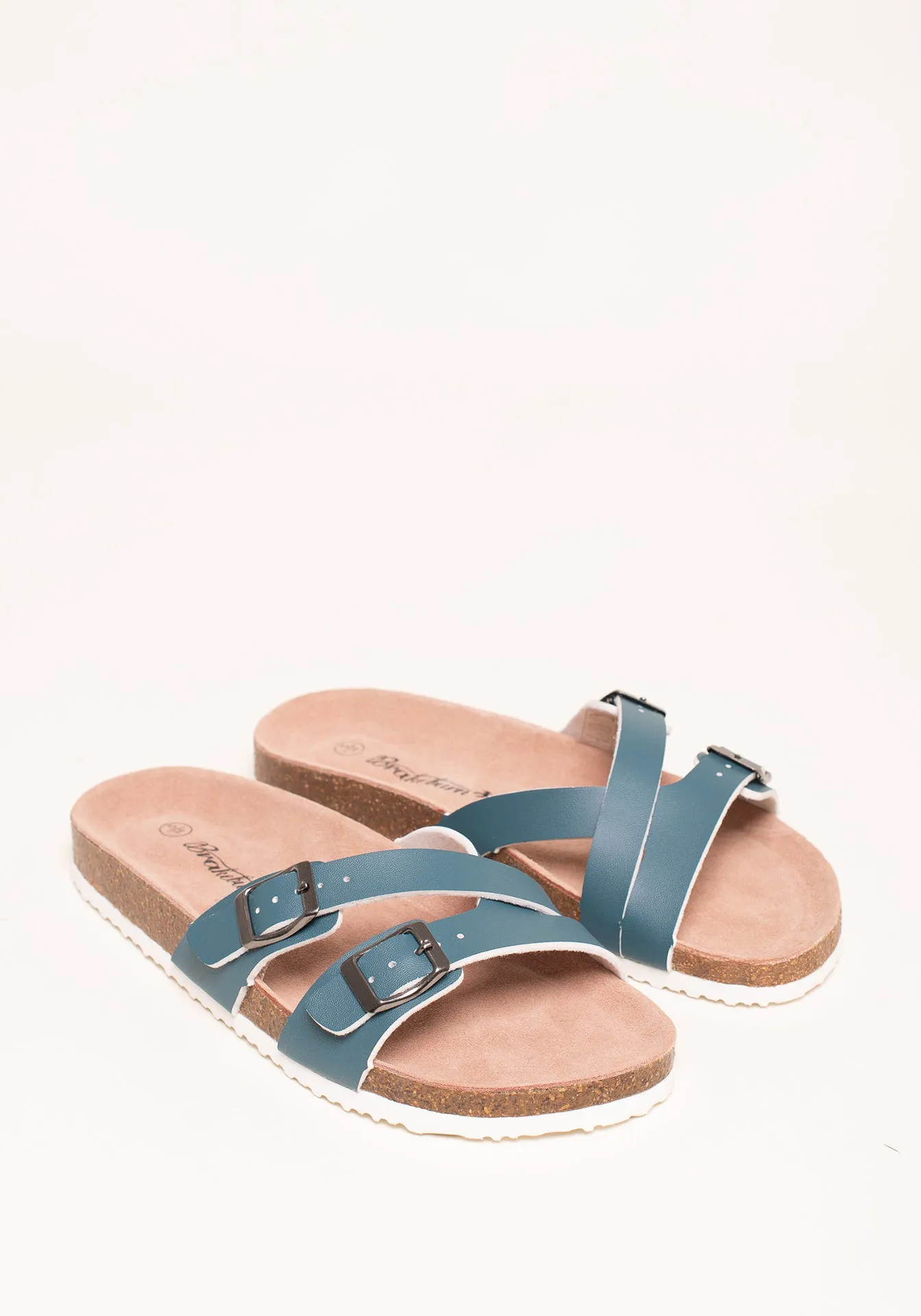 Blue Multi Strap Sandals