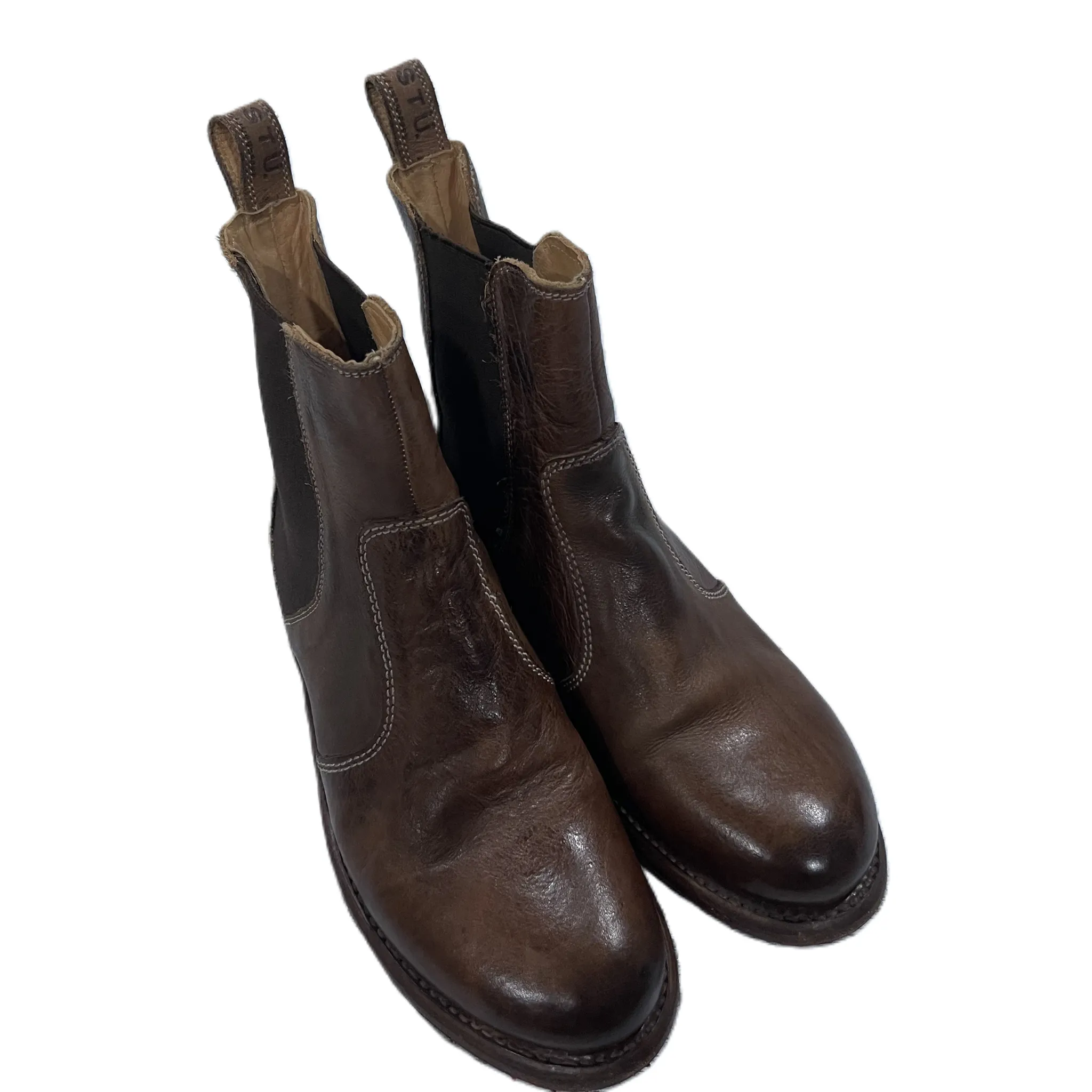 Boots Leather By Bed Stu In Brown, Size: 7.5