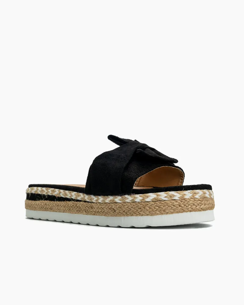 Bowknot Beach Platform Sandals