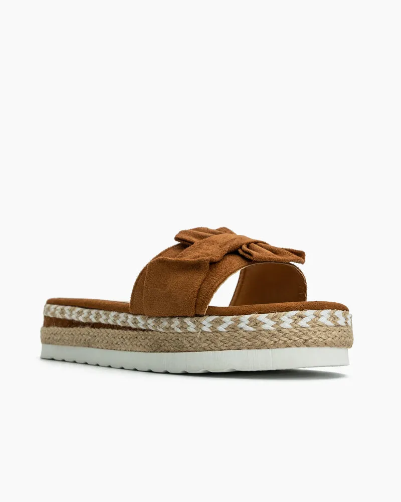 Bowknot Beach Platform Sandals