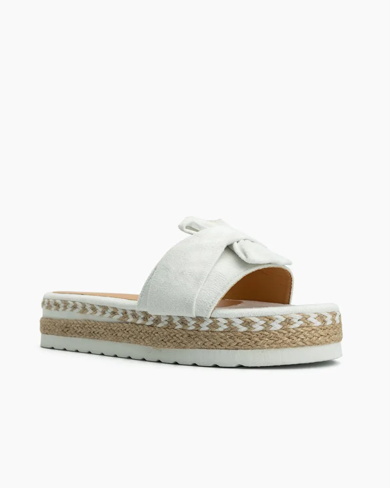 Bowknot Beach Platform Sandals