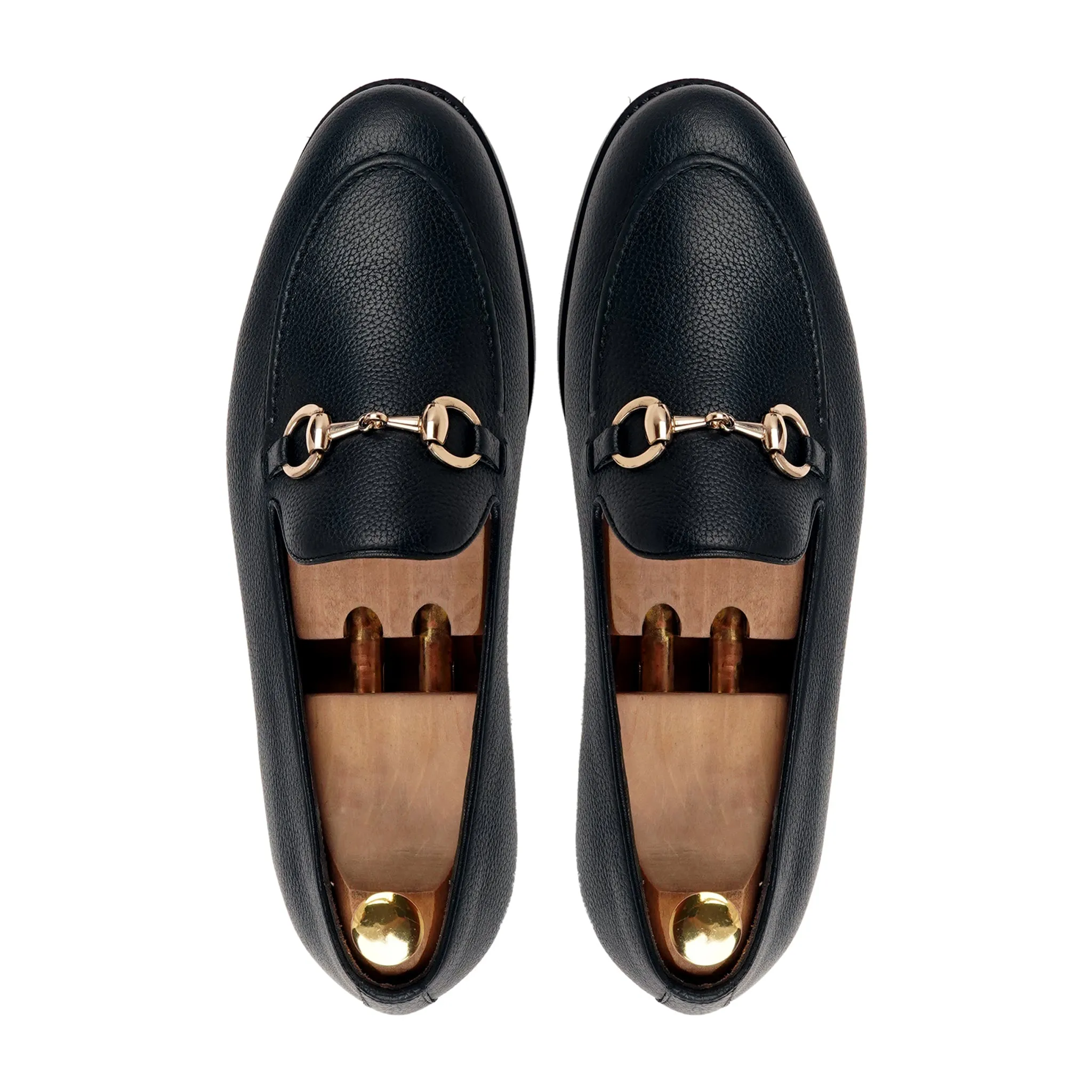 BYRON - BLACK PEBBLE GRAIN LOAFER