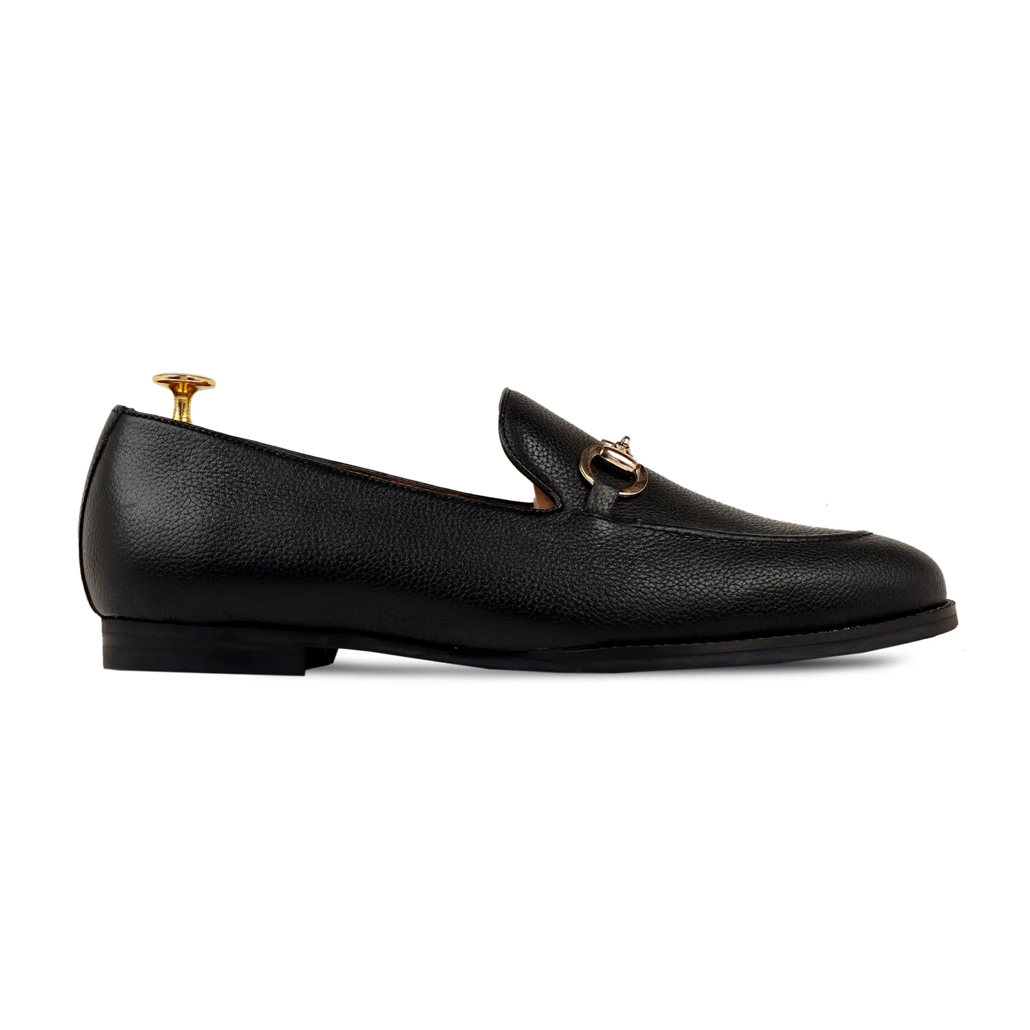 BYRON - BLACK PEBBLE GRAIN LOAFER