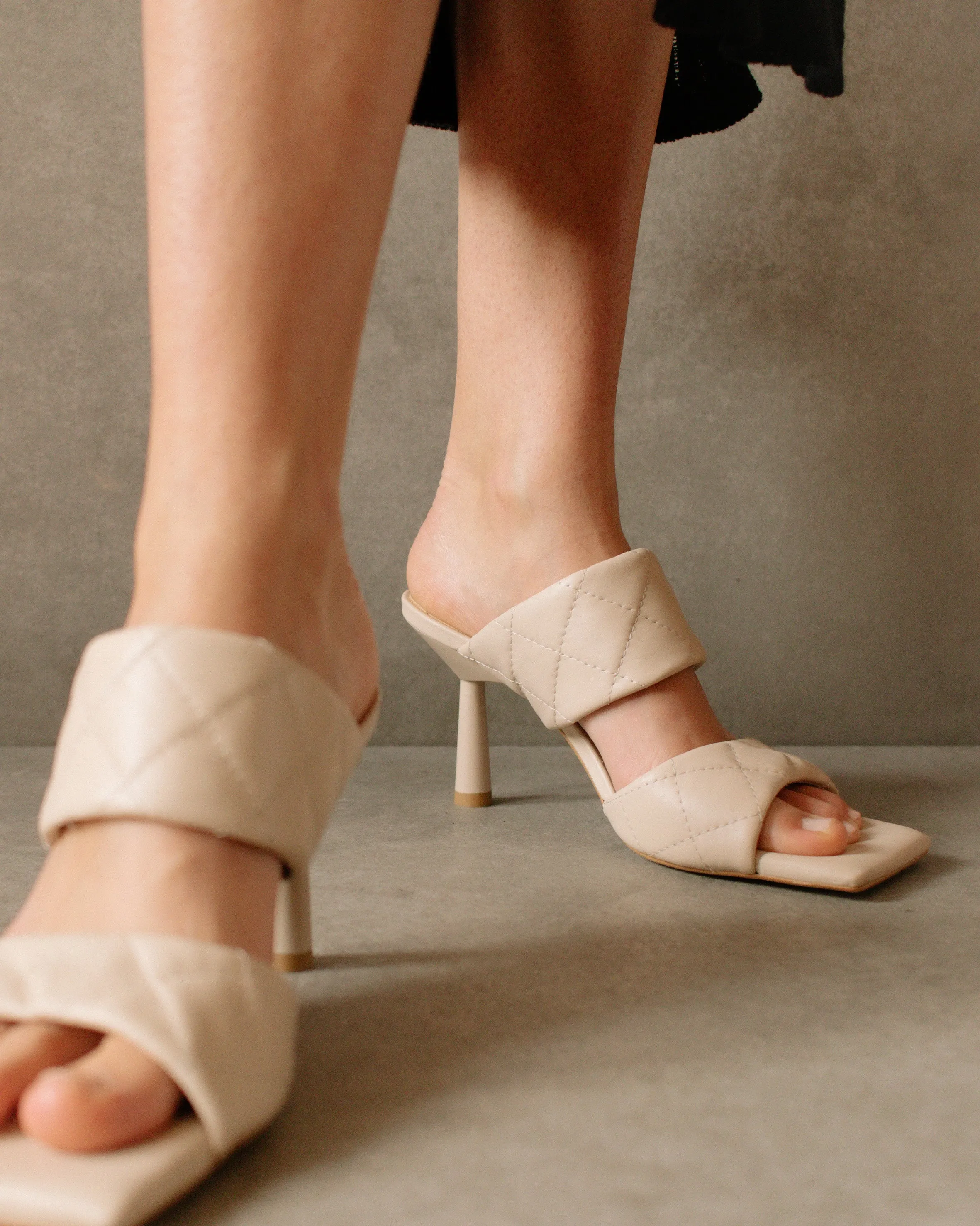 Conner Cream Leather Sandals