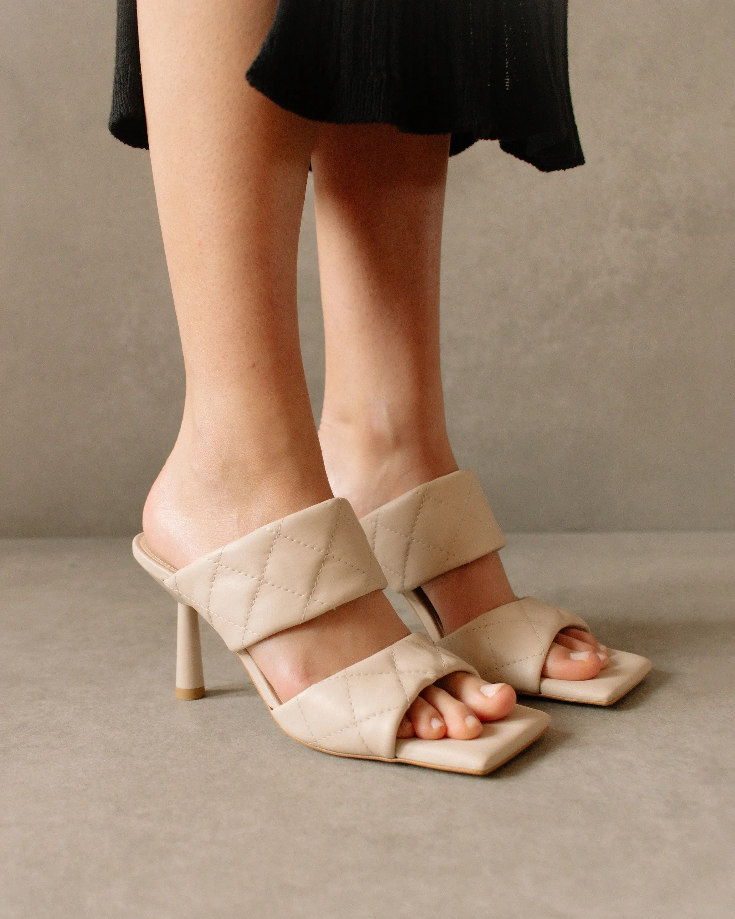 Conner Cream Leather Sandals