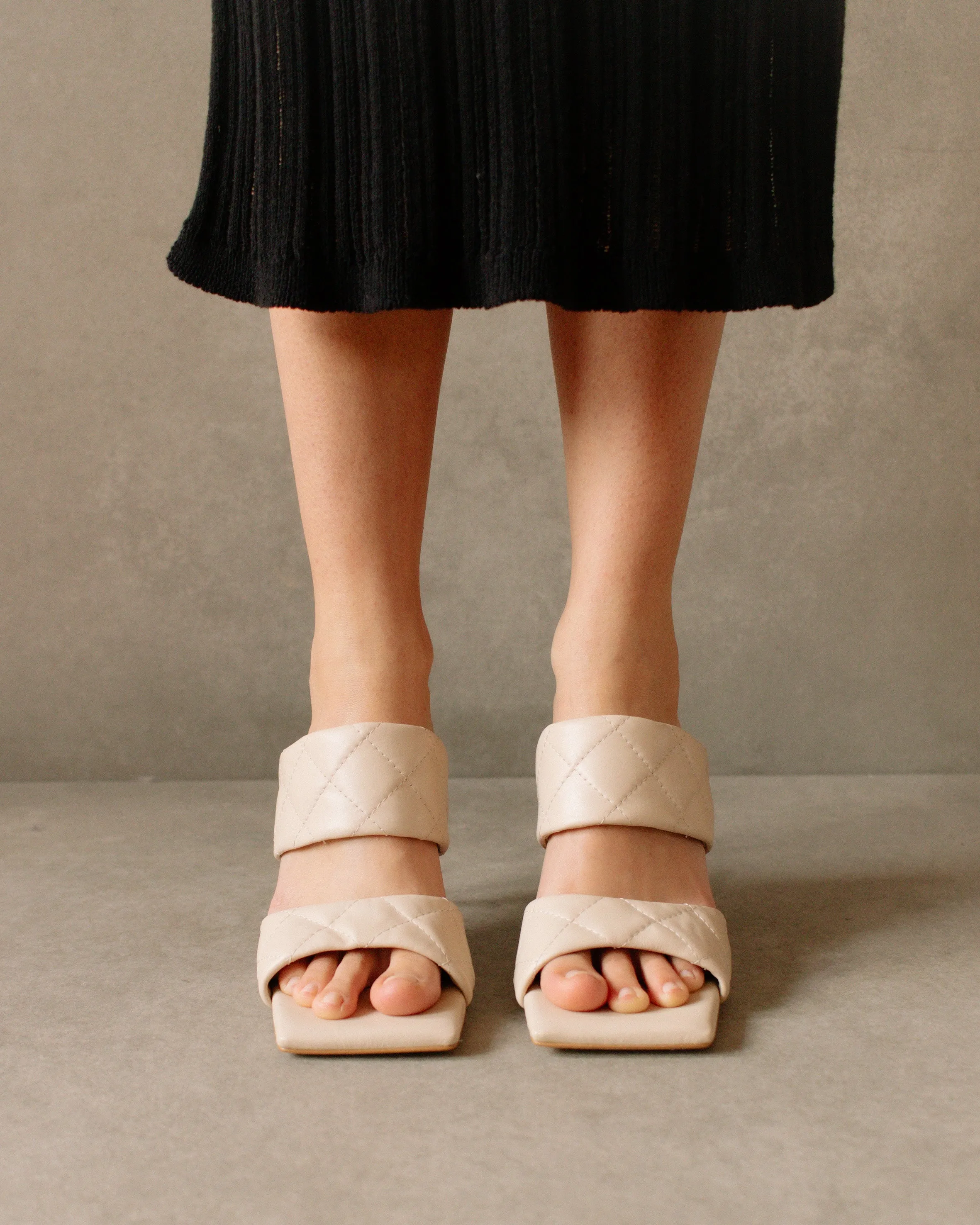 Conner Cream Leather Sandals