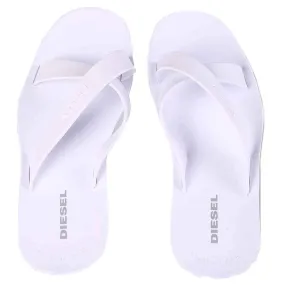 Diesel Plaja Wash White Strap Plastic Sandals