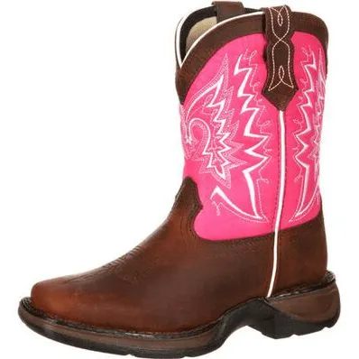 Durango Youth Lil Rebel Let Love Fly Pink Boots