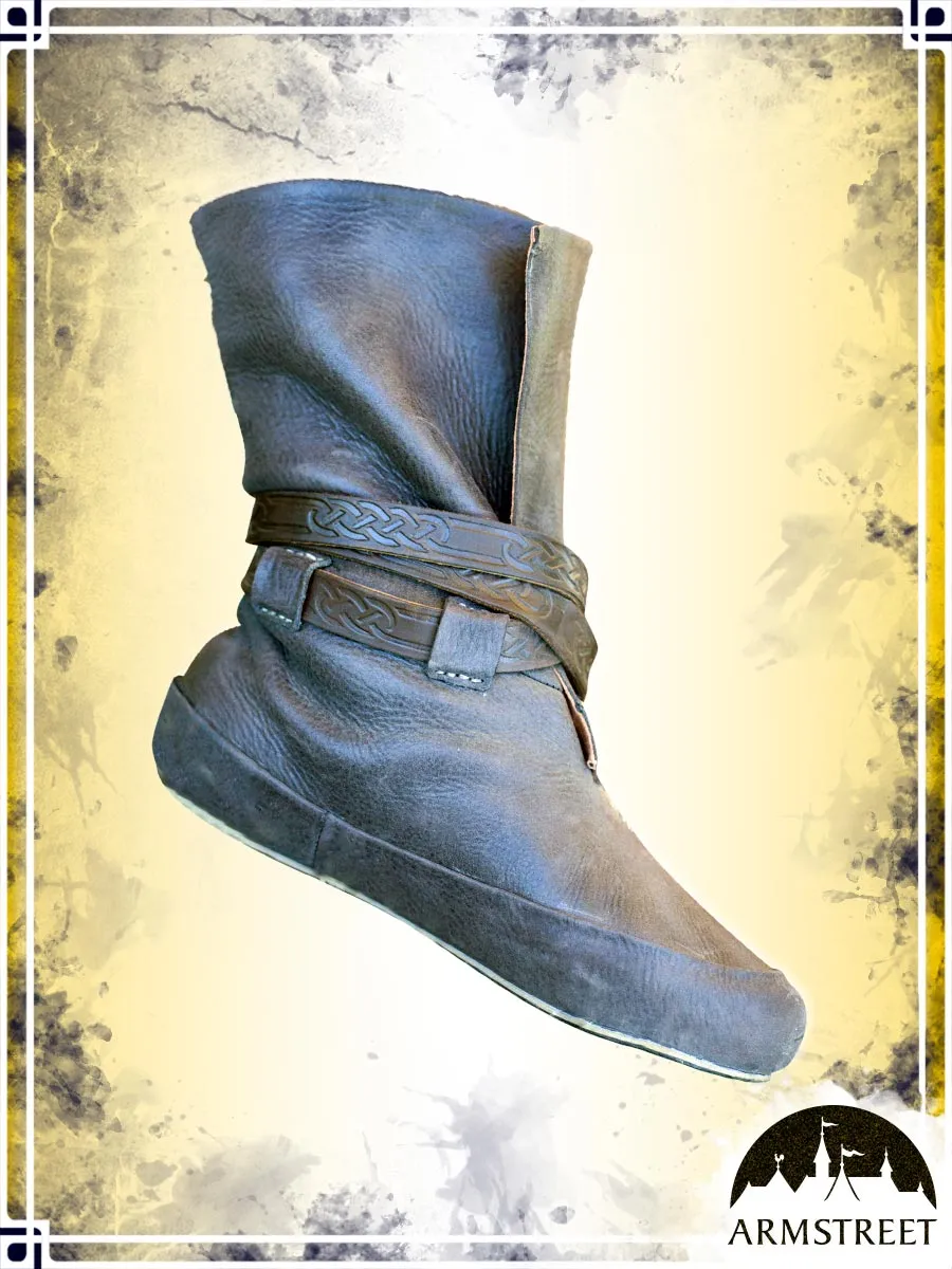 Embossed Viking Boots