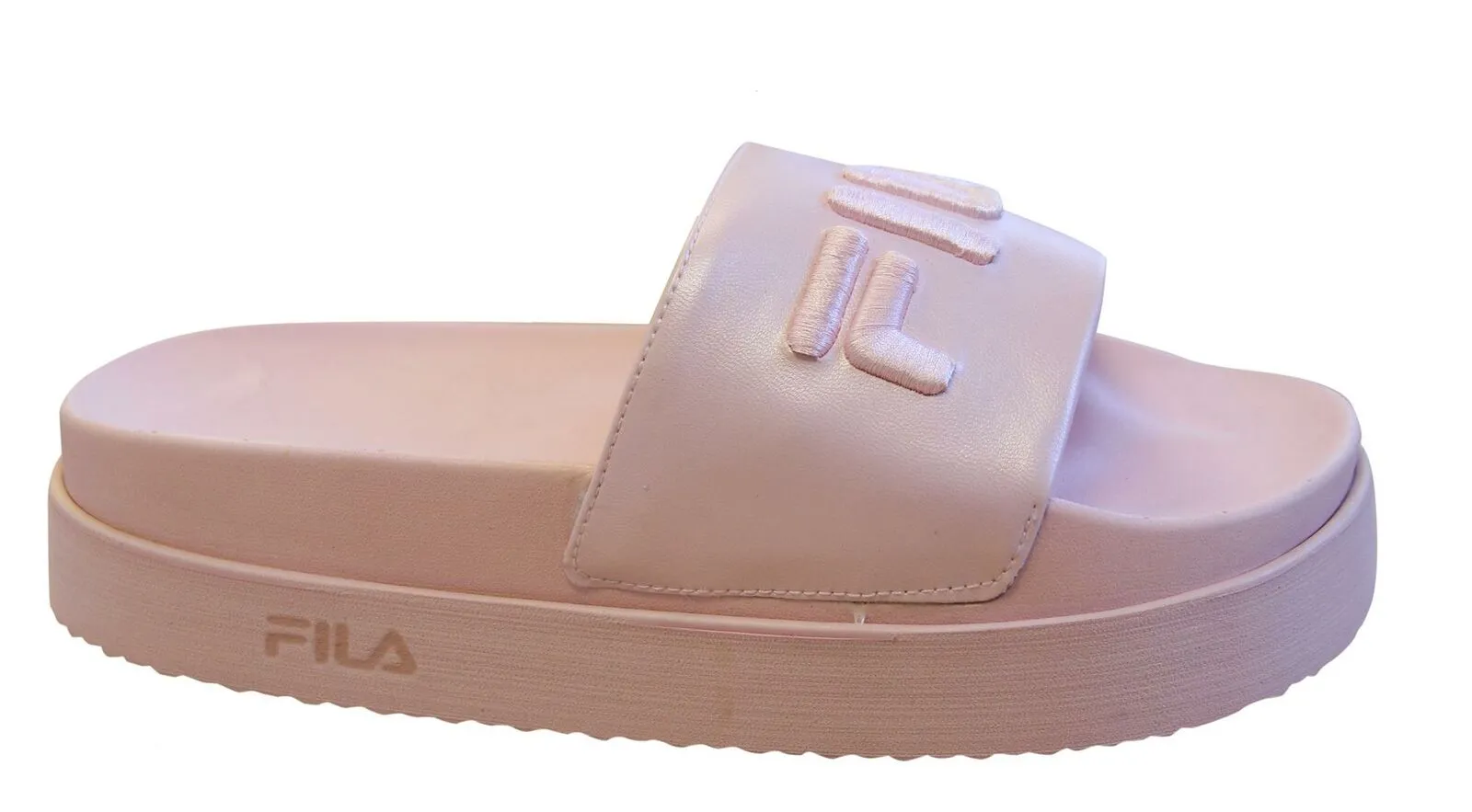 Fila Morro Bay Zeppa Womens Pink Sliders