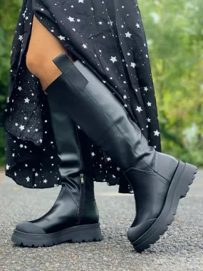 Gemini Knee High Boots / Black