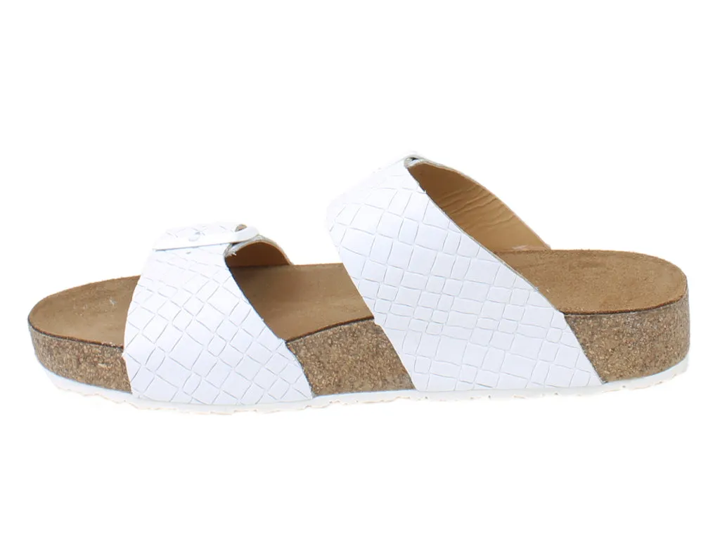 Haflinger Sandals Andrea White Intreccio