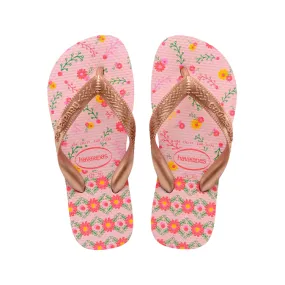 Havaianas flip flops for girls Flores 4000052 7667 crystal flowers