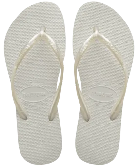 Havaianas Slim Flip Flops -  White