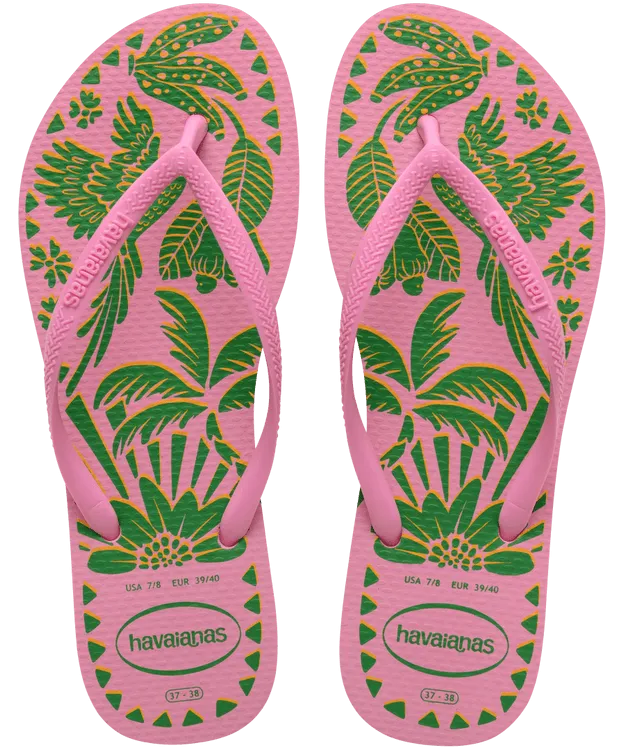 Havaianas Slim Tucano Flip Flops - Pink Lemonade