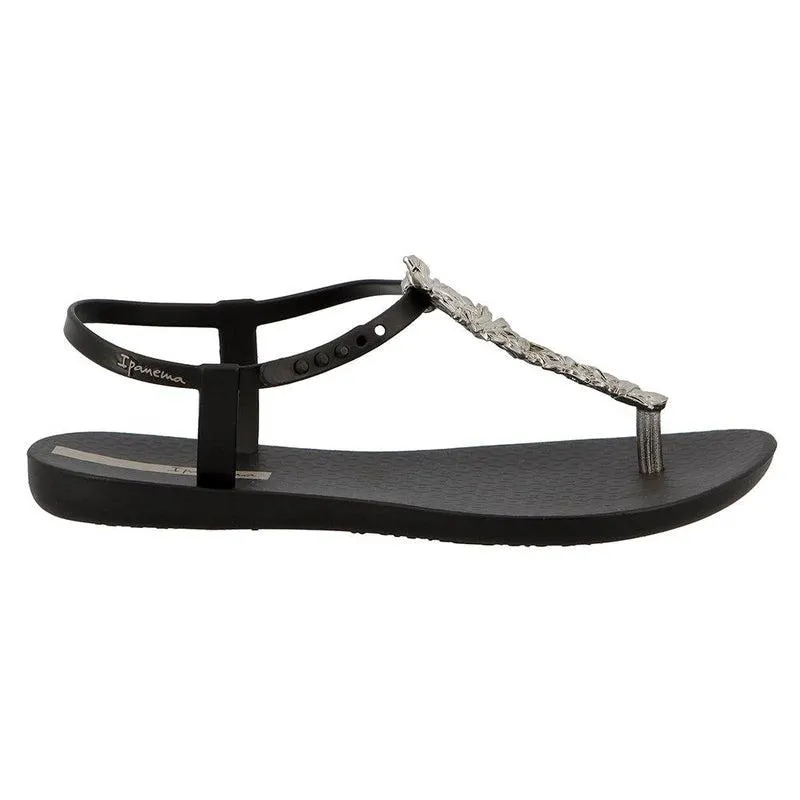 Ipanema Rose Glam Thong Sandals - Black