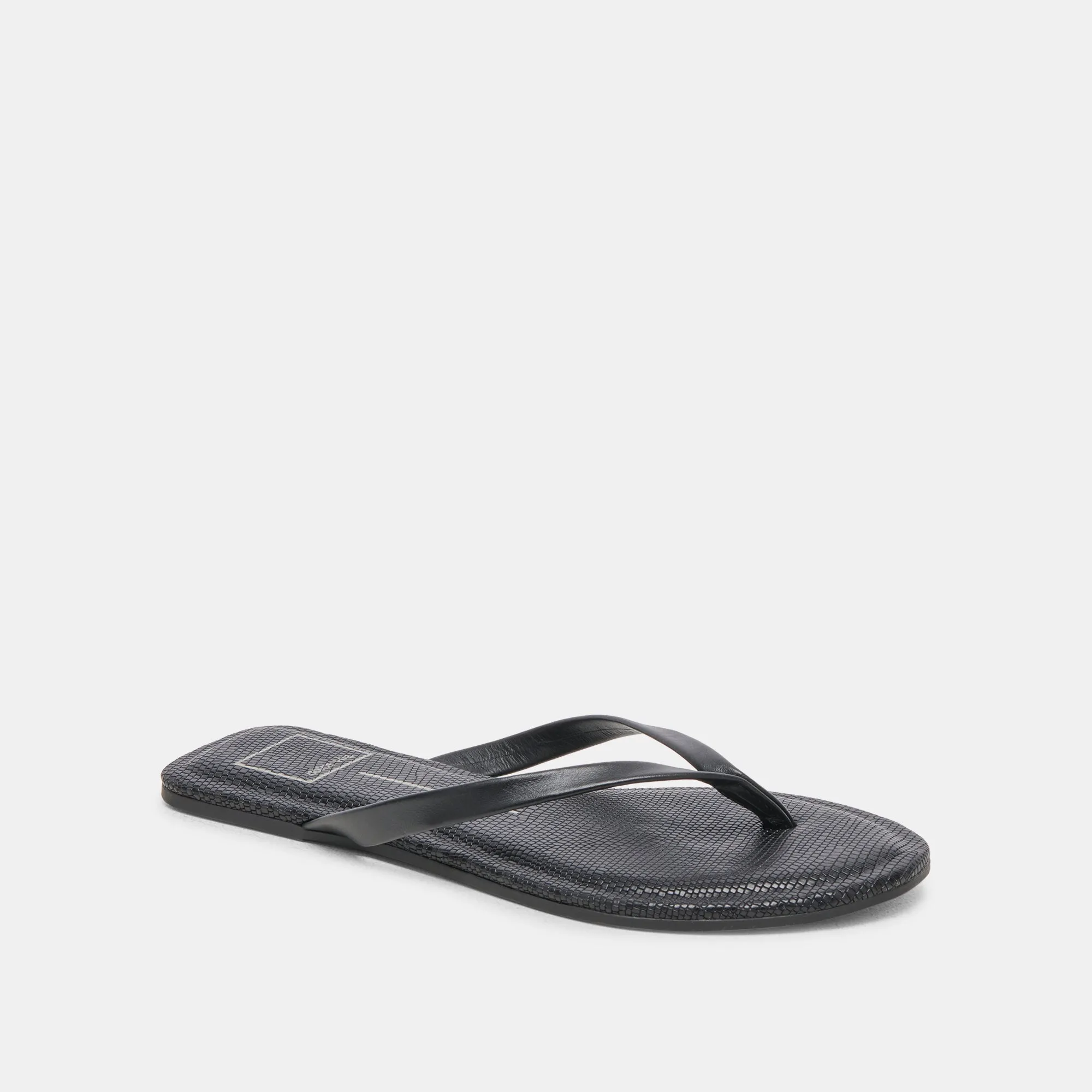 LAYNEY SANDALS BLACK LEATHER