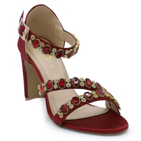 Maroon Bridal Sandal 066622