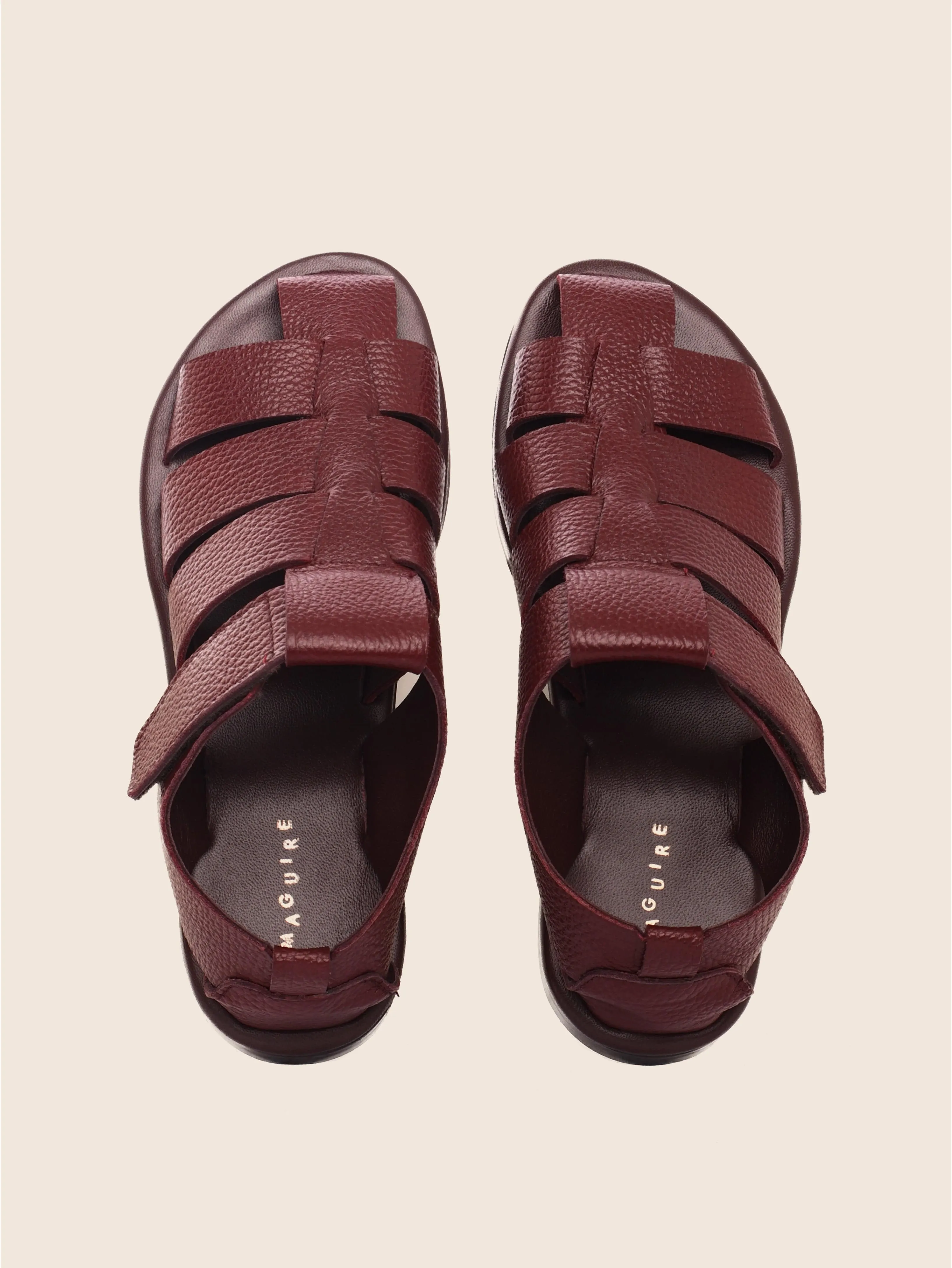 Marta Oxblood Sandal