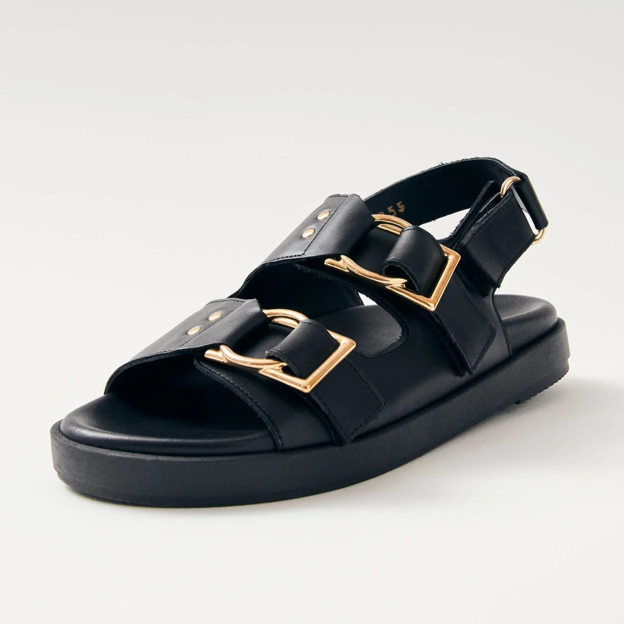 Maui Black Leather Sandals