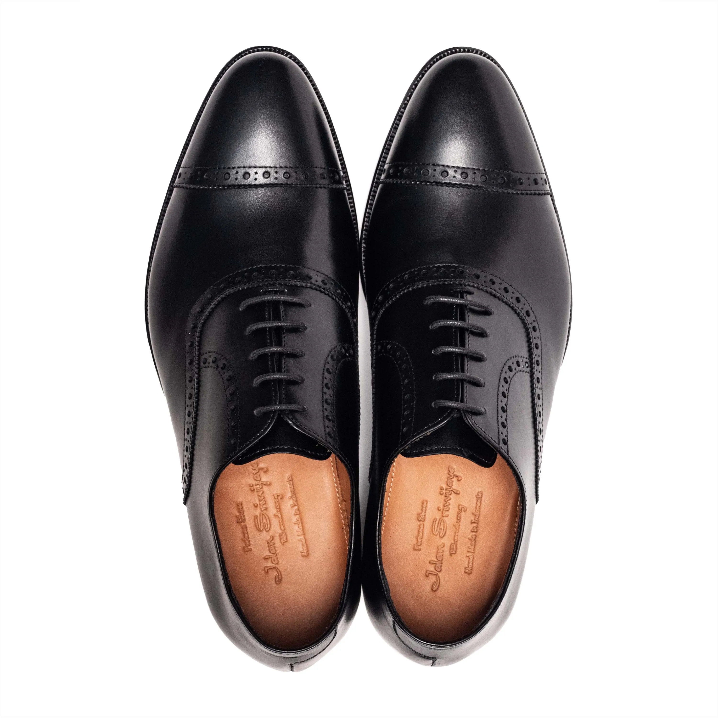 Men's Quarter Brogue Oxford / Black Calf 98409