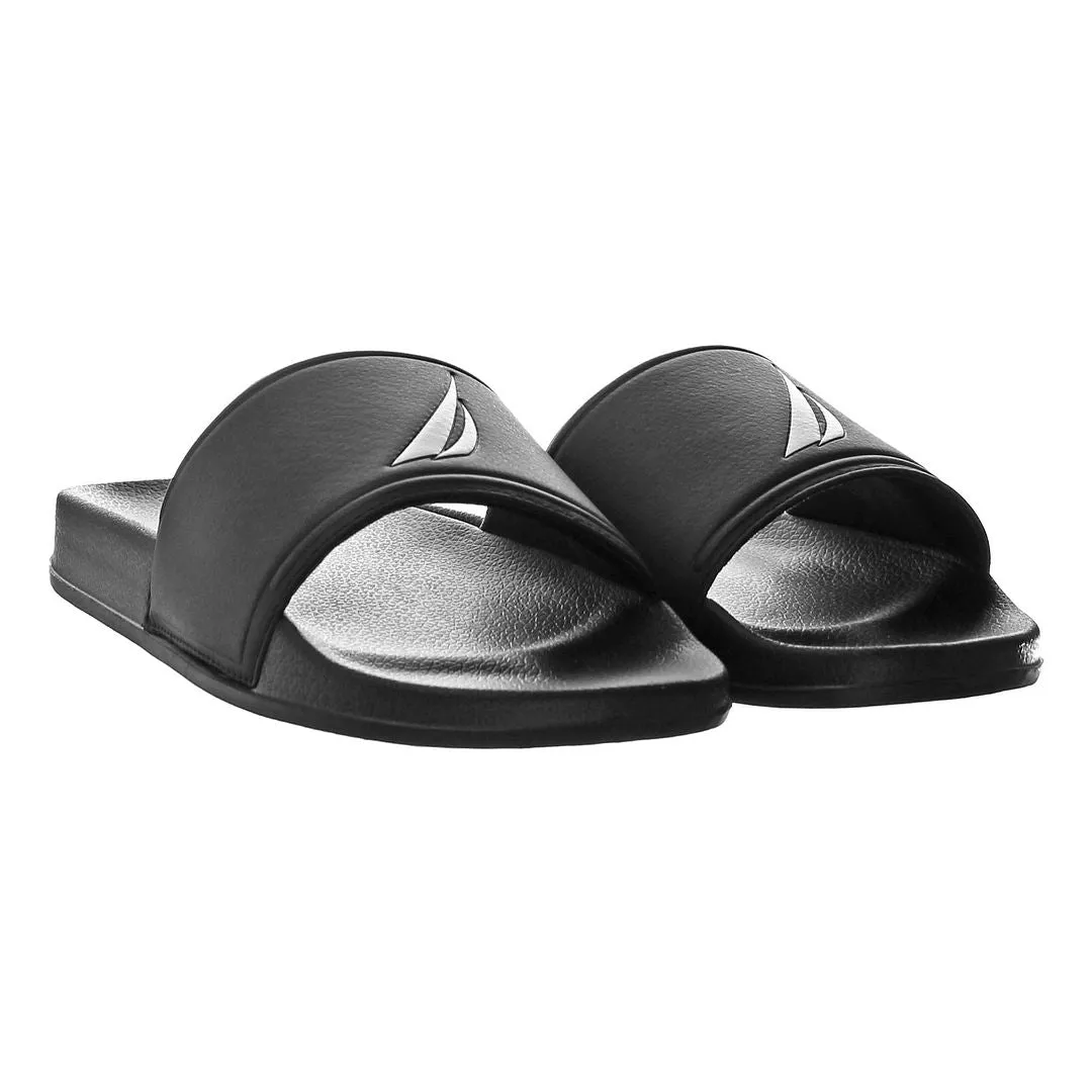 Nautica Habrour Black Mens Flip-Flops