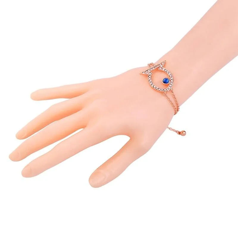 Rose Gold with Fish Charm Chain Bracelet