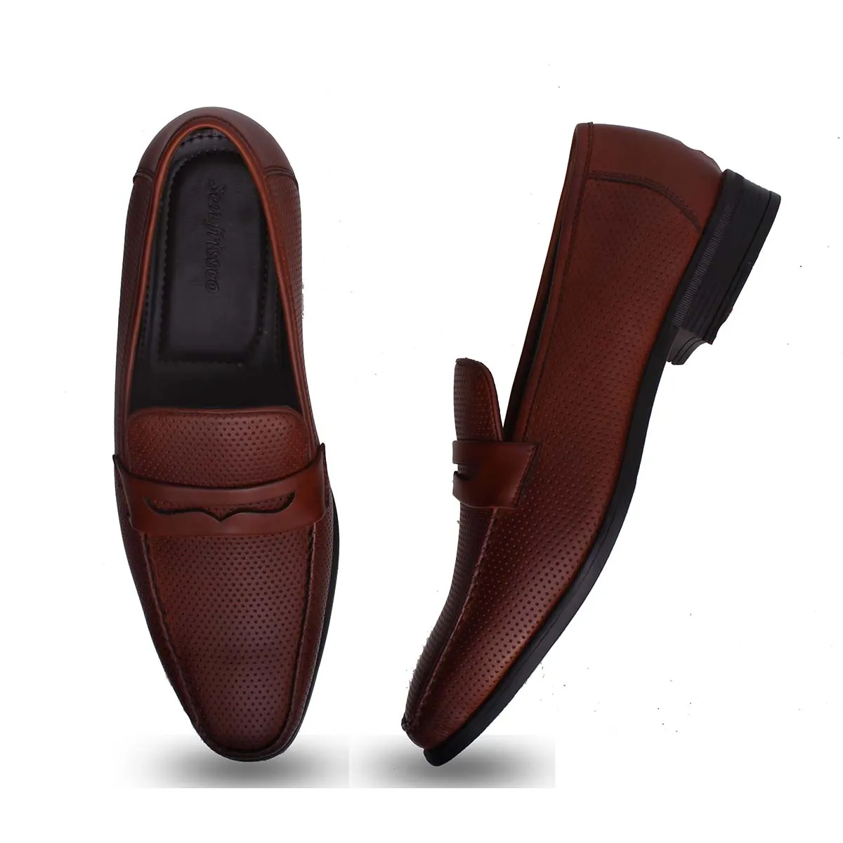 Tan Formal Slip-on