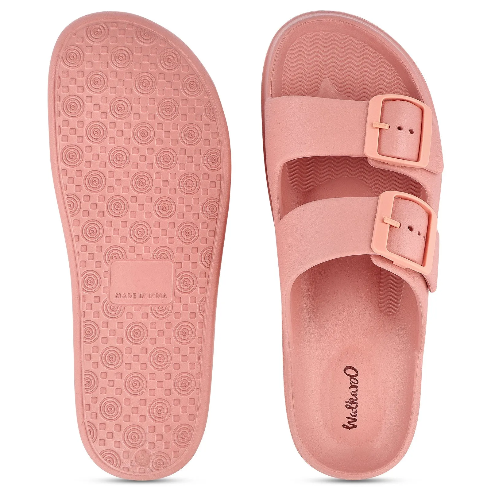 Walkaroo Womens Flip Flop  - WC4865 Peach