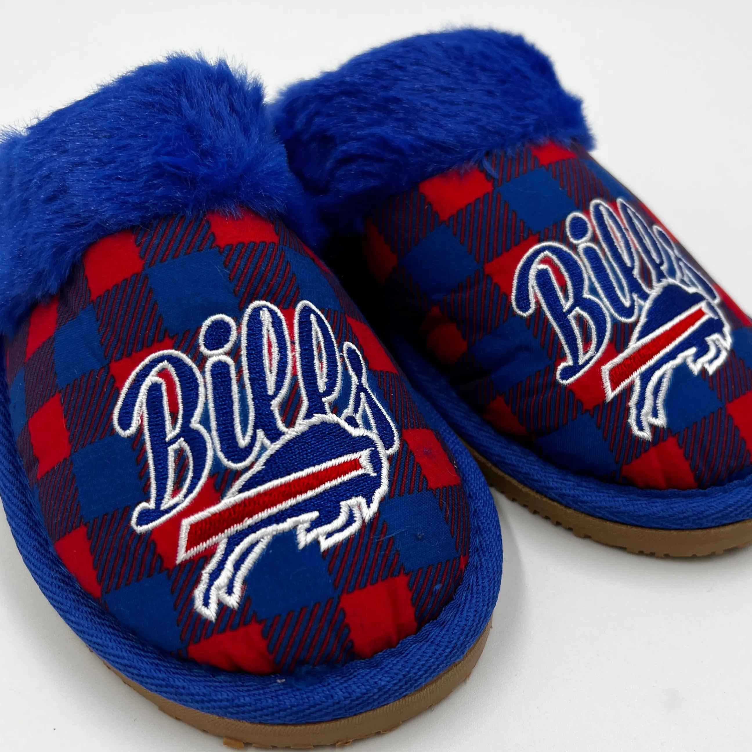 Women's Buffalo Bills Flannel Sherpa Mule Slipper